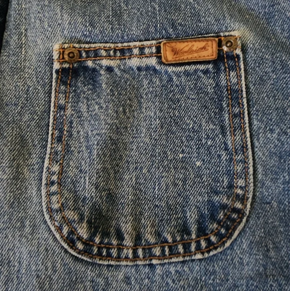 Vintage Mens Woolrich Denim Jacket Barn Coat Sz Small Made In USA No Liner READ - Picture 7 of 13